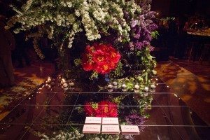 Guest placecard table at a Weylin B. Seymour's party in Williamsburg, Brooklyn